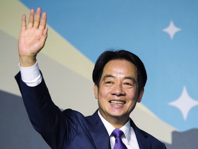 William Lai holte bei der Präsidentenwahl in Taiwan 40,05 Prozent der Stimmen. - Foto: --/kyodo/dpa