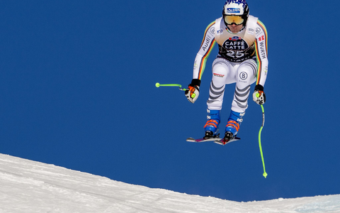 Am Samstag geht er aber in Kitzbühel noch einmal an den Start: Thomas Dreßen. - Foto: Jean-Christophe Bott/KEYSTONE/dpa