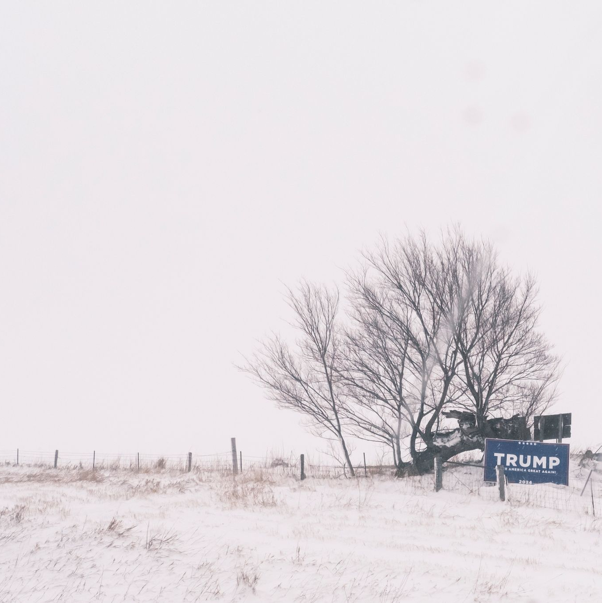 Ein Wintersturm im US-Bundesstaat Iowa hat den Wahlkampf für die erste Abstimmung der Republikaner über ihren Präsidentschaftskandidaten ausgebremst. - Foto: Nick Rohlman/The Gazette/AP/dpa