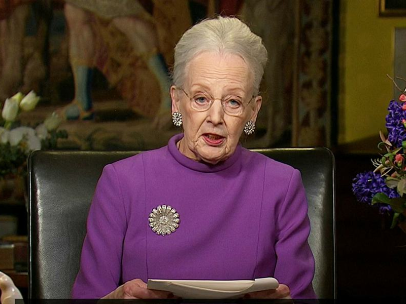 Margrethe II. bei der am 31.12.2023 ausgestrahlten Neujahrsansprache - Foto: DR, über dts Nachrichtenagentur
