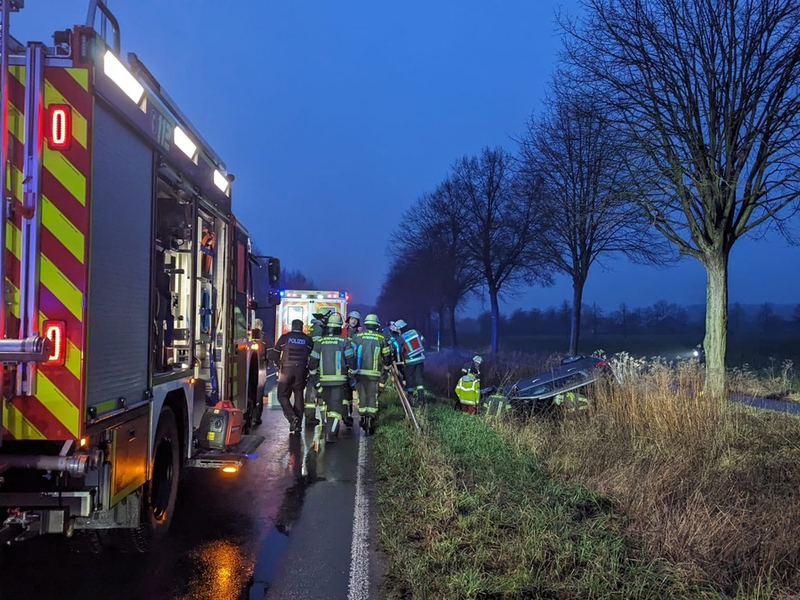 FW-WRN: Verkehrsunfall auf der Selmer Landstraße - Foto: presseportal.de