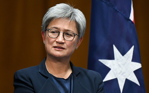 Seit mehr als 100 Tagen ist Krieg im Gazastreifen. Die australische Außenministerin Penny Wong hat nun eine dauerhafte Waffenruhe gefordert. - Foto: Lukas Coch/AAP/dpa