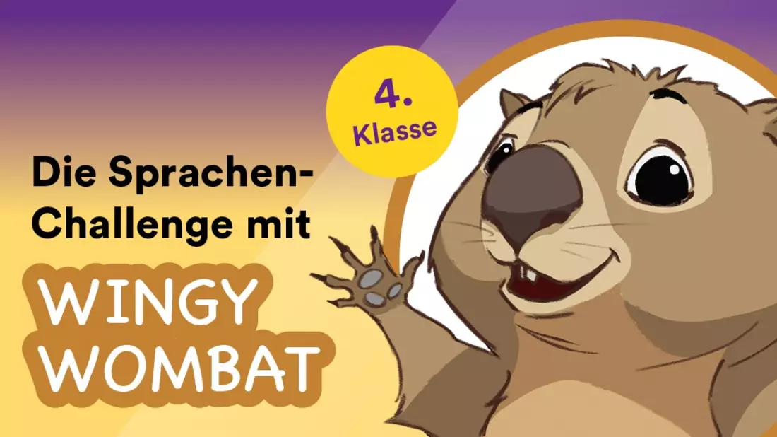 Wingy Wombat: Sprachen-Challenge für Viertklässler startet - Bild: Bildung & Begabung/Atelier Hauer+Dörfler, mmc / Weiterer Text über ots und www.presseportal.de/nr/82114 / Die Verwendung dieses Bildes für redaktionelle Zwecke ist unter Beachtung aller mitgeteilten Nutzungsbedingungen zulässig und dann auch honorarfrei. 