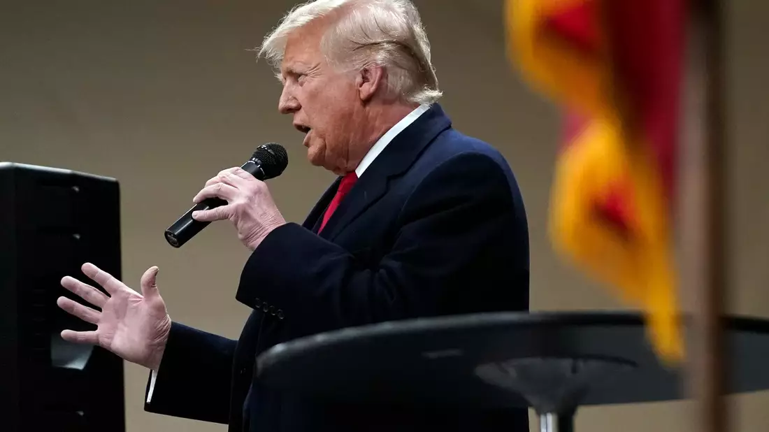 Die Vorwahl der Republikaner im Bundesstaat Iowa hat das spannungsgeladene US-Wahljahr eingeläutet. Bei der ersten Vorwahl der Republikaner um die US-Präsidentschaftskandidatur der Partei hat der frühere Präsident Donald Trump einen Sieg eingefahren. - Bild: Andrew Harnik/AP