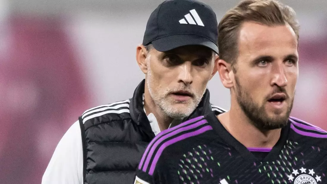 Laut Bayern-Trainer Thomas Tuchel (l) gibt es für Harry Kane «keine Grenzen». - Bild: Hendrik Schmidt/dpa