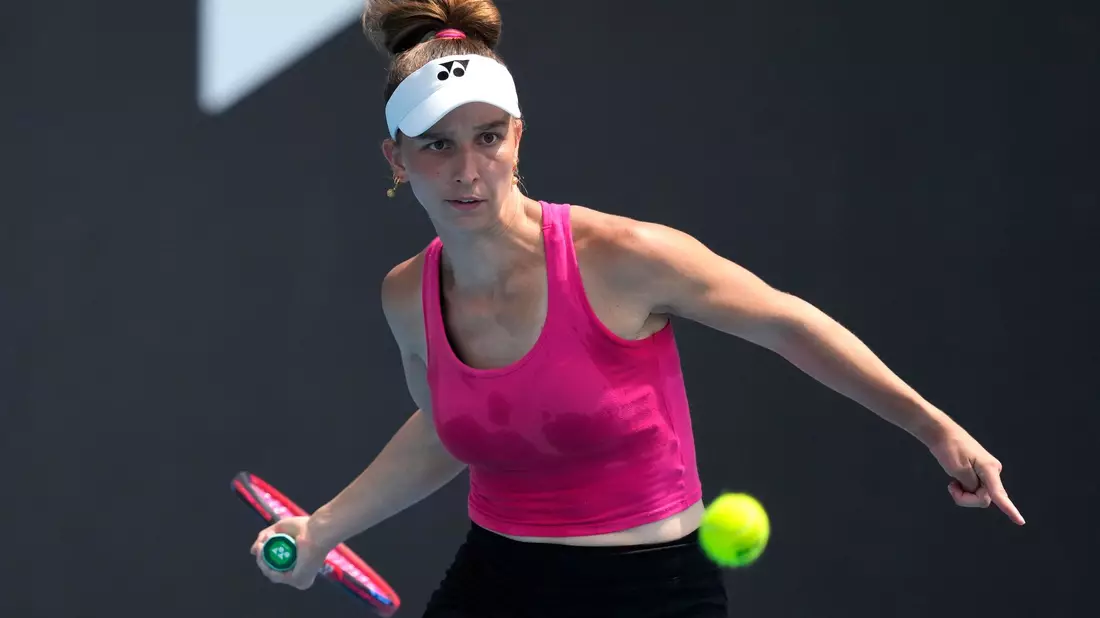 Musste sich bei den Australian Open geschlagen geben: Tamara Korpatsch. - Bild: Louise Delmotte/AP
