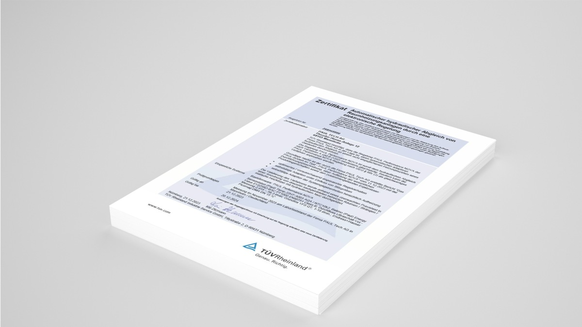 PAUL Tech AG erhält TÜV-Zertifikat - Foto: presseportal.de