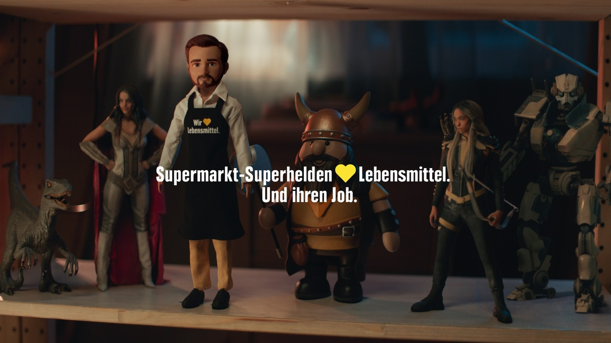 Neue EDEKA-Kampagne: Superhelden lieben Lebensmittel - und ihren Job - Foto: presseportal.de