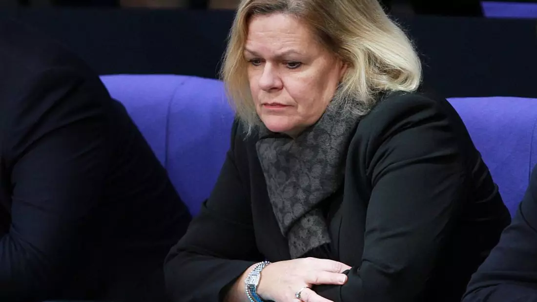 Nancy Faeser am 17.01.2024 - Bild: über dts Nachrichtenagentur