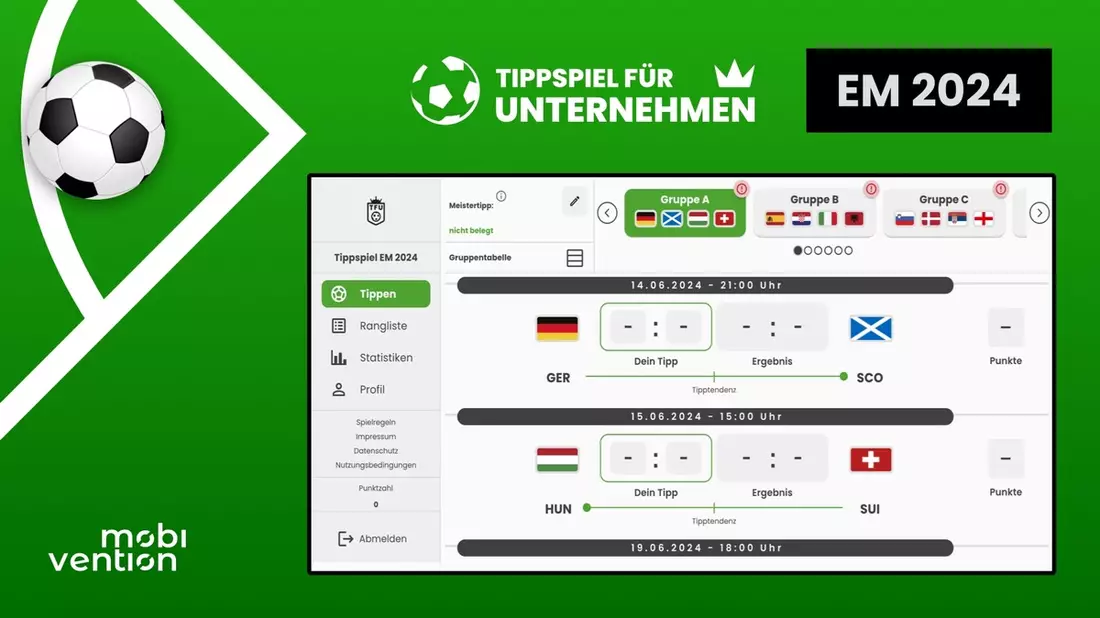 EM Tippspiel 2024 für Agenturen & Unternehmen - Bild: presseportal.de