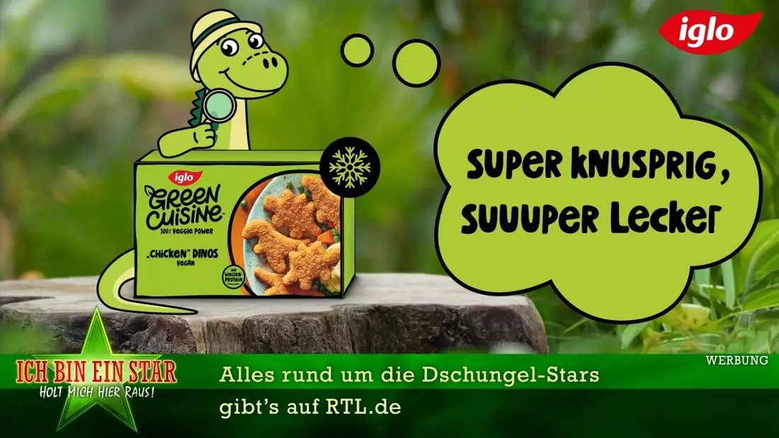 iglo Green Cuisine taucht zum Jahresstart in den australischen Dschungel ein / Spannende Werbepartner-Einbindung in das RTL-Format Ich bin ein Star - Holt mich hier raus! - Bild: presseportal.de