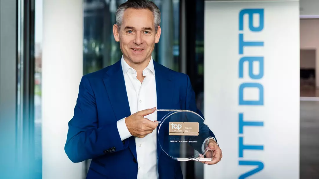 NTT DATA Business Solutions wurde als Global Top Employer 2024 ausgezeichnet - Bild: presseportal.de