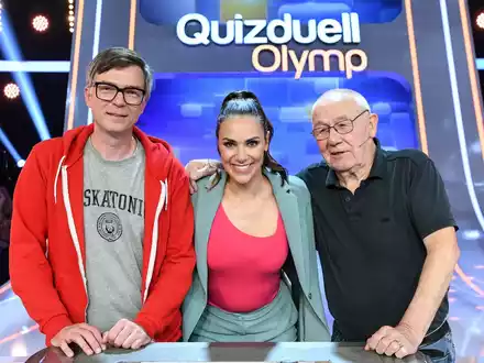 Sendung mit der Maus-Experten gegen den Quizduell-Olymp: Ralph Caspers und Armin Maiwald bei Esther Sedlaczek / Quizduell-Olymp am Freitag, 19. Januar, 18:50 Uhr im Ersten - Foto: presseportal.de