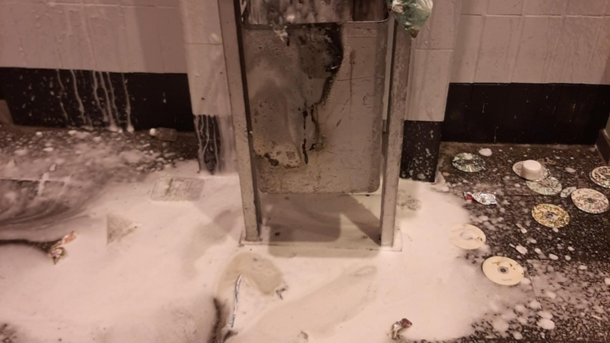 BPOLI EF: Brand im Bahnhof Gera Süd - Foto: presseportal.de