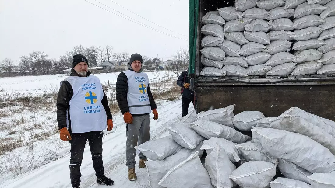 Ukraine: Caritas hilft in den entlegensten Dörfern und baut die Winterhilfe weiter aus - Bild: presseportal.de