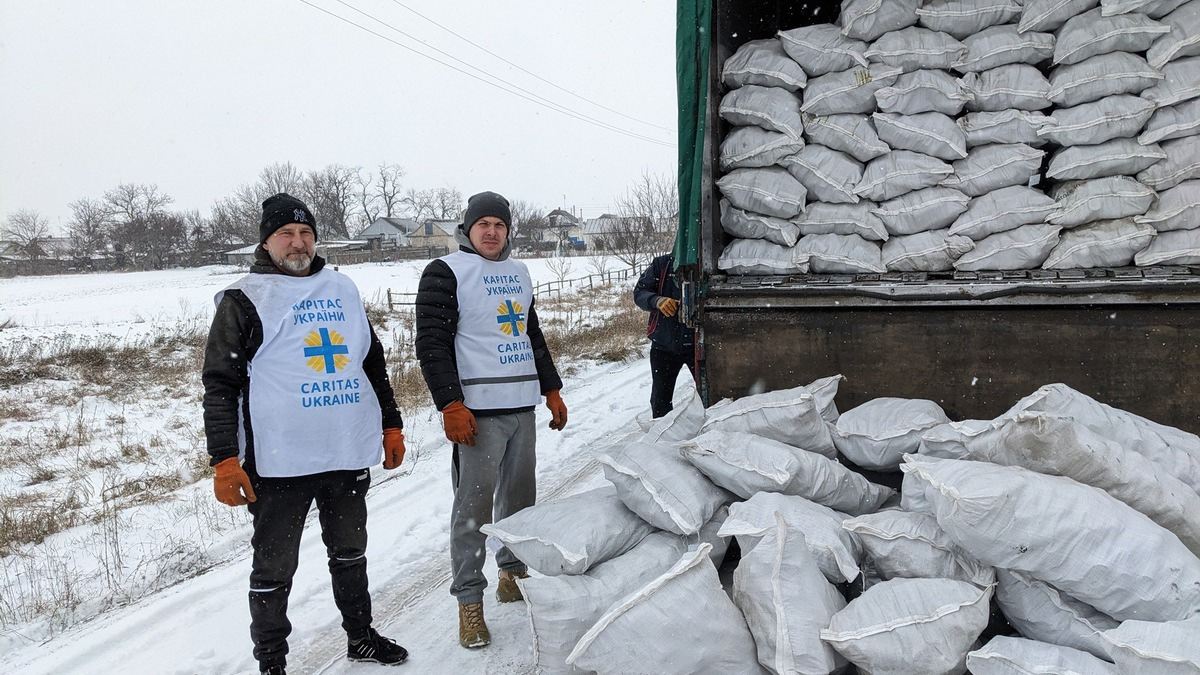 Ukraine: Caritas hilft in den entlegensten Dörfern und baut die Winterhilfe weiter aus - Foto: presseportal.de