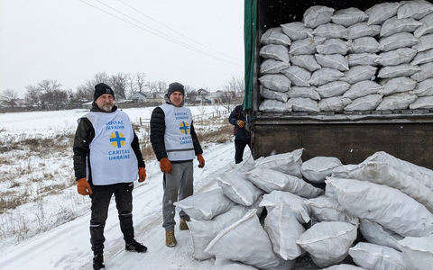 Ukraine: Caritas hilft in den entlegensten Dörfern und baut die Winterhilfe weiter aus - Foto: presseportal.de