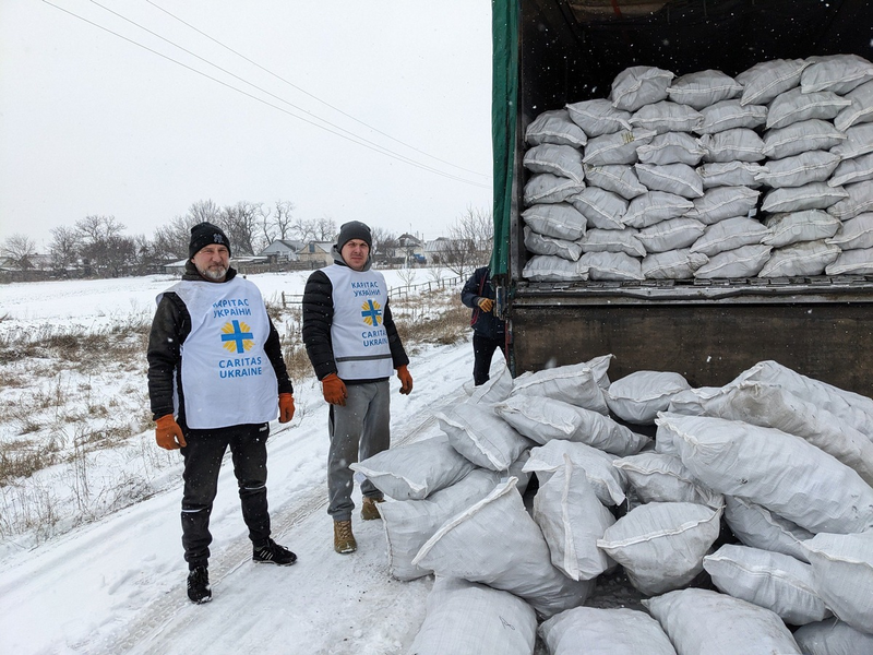 Ukraine: Caritas hilft in den entlegensten Dörfern und baut die Winterhilfe weiter aus - Foto: presseportal.de