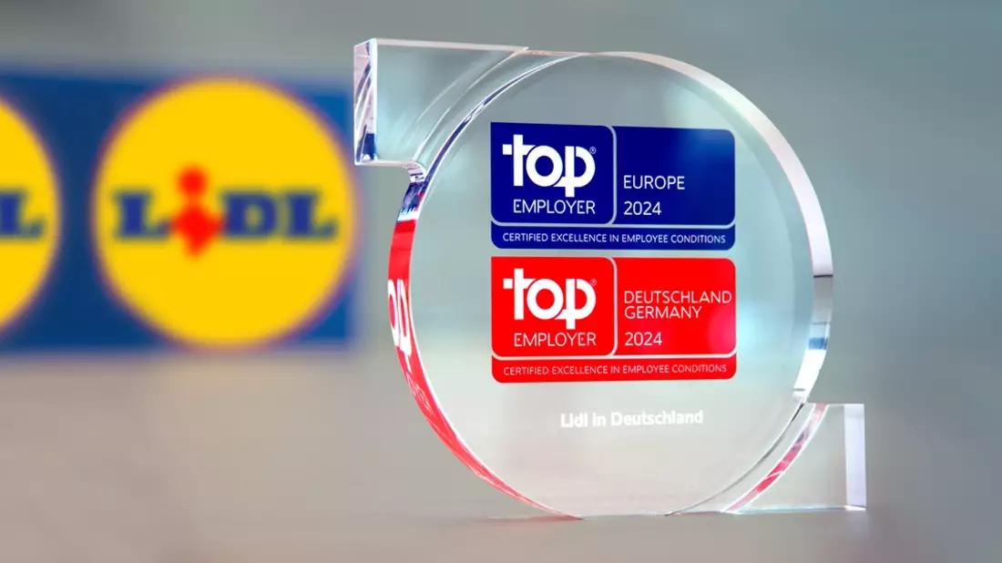 Lidl erneut vom Top Employers Institute zertifiziert / Lidl in Deutschland erhält renommierte Auszeichnung für herausragende Mitarbeiterorientierung - Bild: presseportal.de