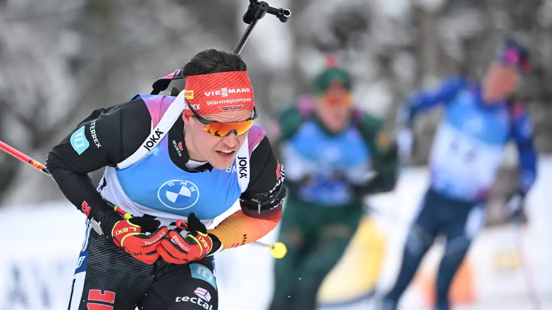 Biathlet Philipp Horn fällt in Antholz kurzfristig aus. - Bild: Sven Hoppe/dpa
