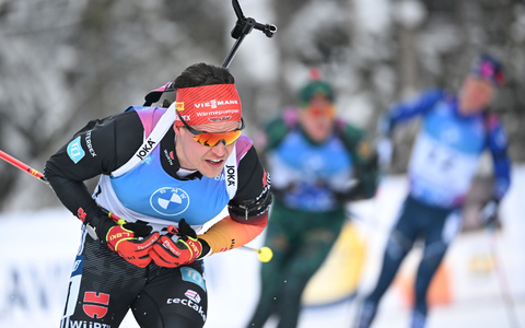 Biathlet Philipp Horn fällt in Antholz kurzfristig aus. - Foto: Sven Hoppe/dpa