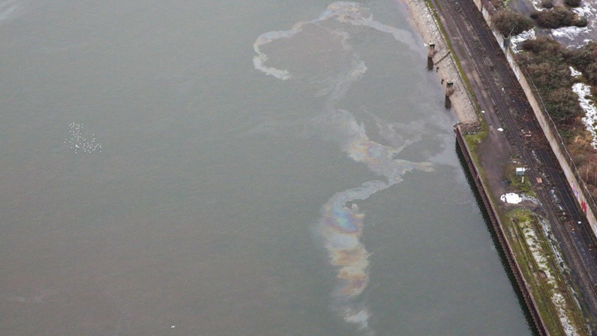 POL-DU: Neuss: Gewässerverunreinigung im Neusser Hafen - Verursacher ermittelt - Foto: presseportal.de