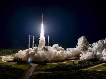 Die private Mission war vor einer Woche vom Weltraumbahnhof Cape Canaveral im US-Bundesstaat Florida gestartet. - Foto: ---/ULA/PA Media/dpa
