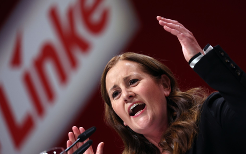 Linken-Parteichefin Janine Wissler ist kein Fan des Bundeshaushalts für das laufende Jahr (Archivbild). - Foto: Karl-Josef Hildenbrand/dpa