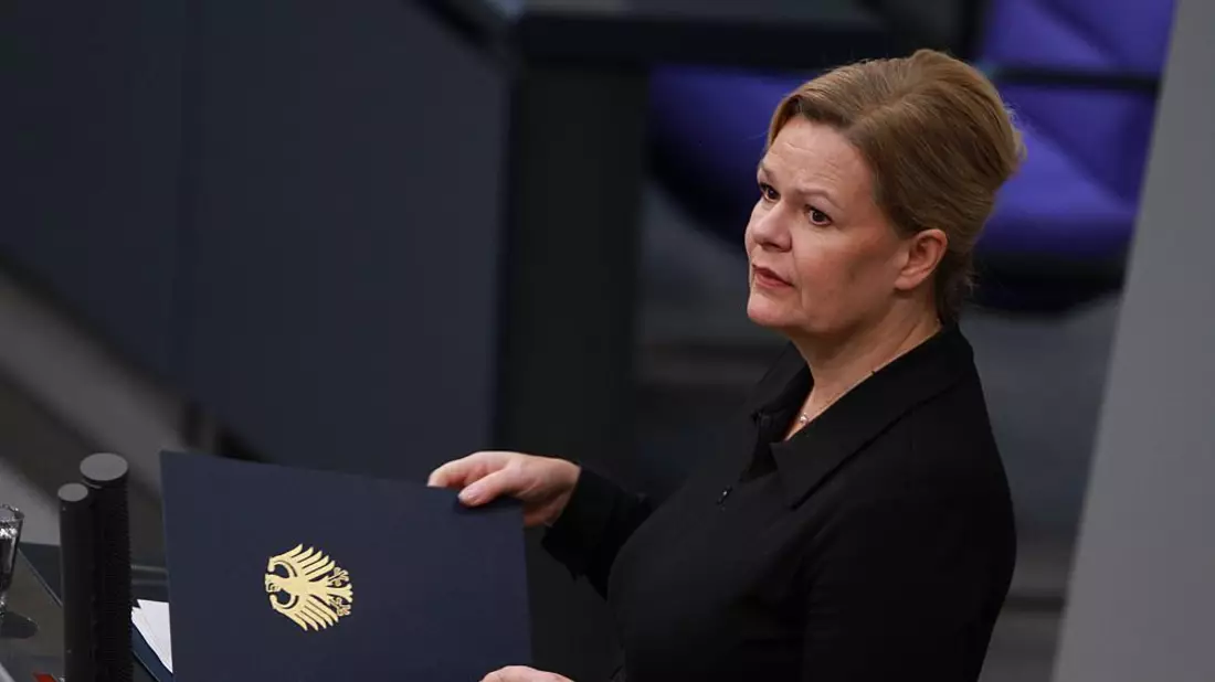 Nancy Faeser am 18.01.2024 - Bild: über dts Nachrichtenagentur