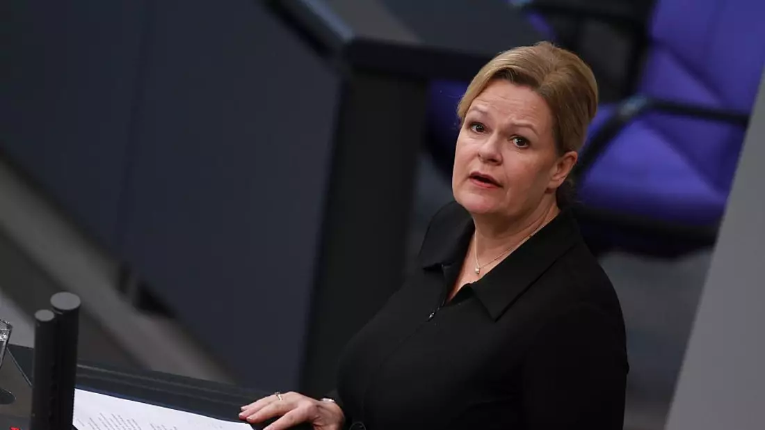 Nancy Faeser am 18.01.2024 - Bild: über dts Nachrichtenagentur