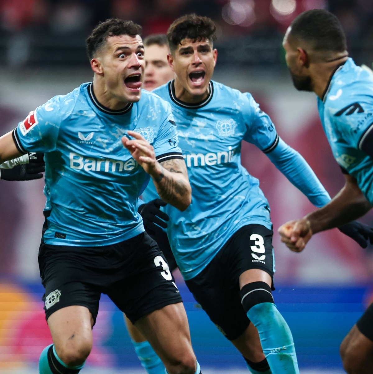 Leverkusen holte sich nach Rückstand in Leipzig noch die drei Punkte. - Foto: Jan Woitas/dpa