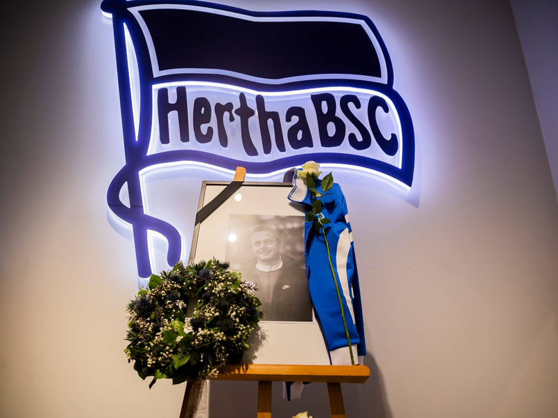 Hertha-Präsident Kay Bernstein war im Alter von 43 Jahren überraschend gestorben. - Foto: Christoph Soeder/dpa