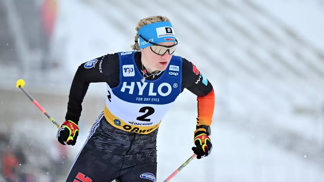 Olympiasiegerin Victoria Carl kam mit der deutschen Staffel auf Rang zwei. - Bild: Martin Schutt/dpa