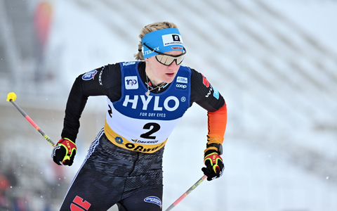Olympiasiegerin Victoria Carl kam mit der deutschen Staffel auf Rang zwei. - Foto: Martin Schutt/dpa