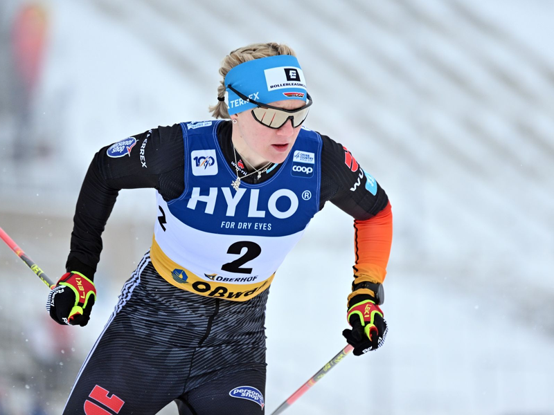 Olympiasiegerin Victoria Carl kam mit der deutschen Staffel auf Rang zwei. - Foto: Martin Schutt/dpa