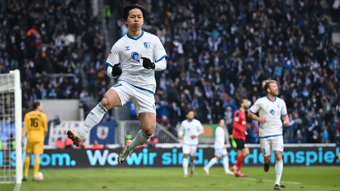 Schoss Magdeburg zum Sieg: Tatsuya Ito. - Bild: Sebastian Christoph Gollnow/dpa