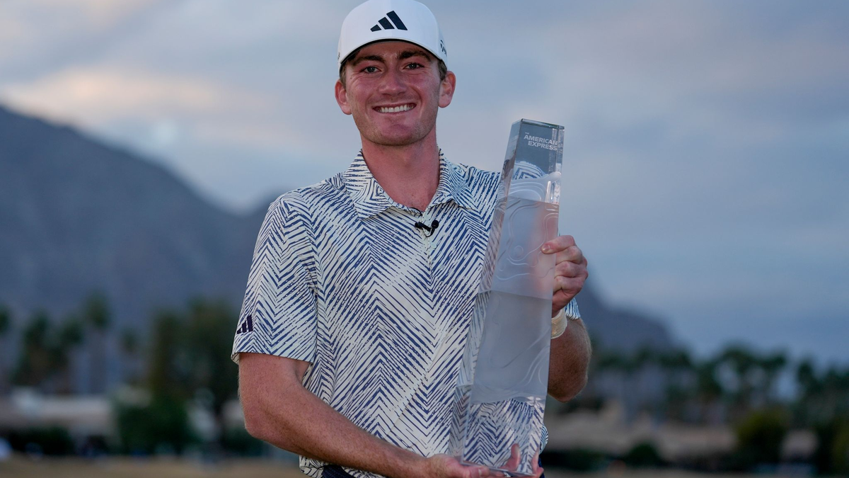 Er ist gerade einmal 20 Jahre alt, studiert an der University of Alabama und hat ein Turnier auf der PGA-Tour gewonnen: Nick Dunlap. - Foto: Ryan Sun/AP