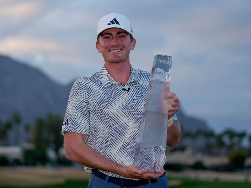 Er ist gerade einmal 20 Jahre alt, studiert an der University of Alabama und hat ein Turnier auf der PGA-Tour gewonnen: Nick Dunlap. - Foto: Ryan Sun/AP