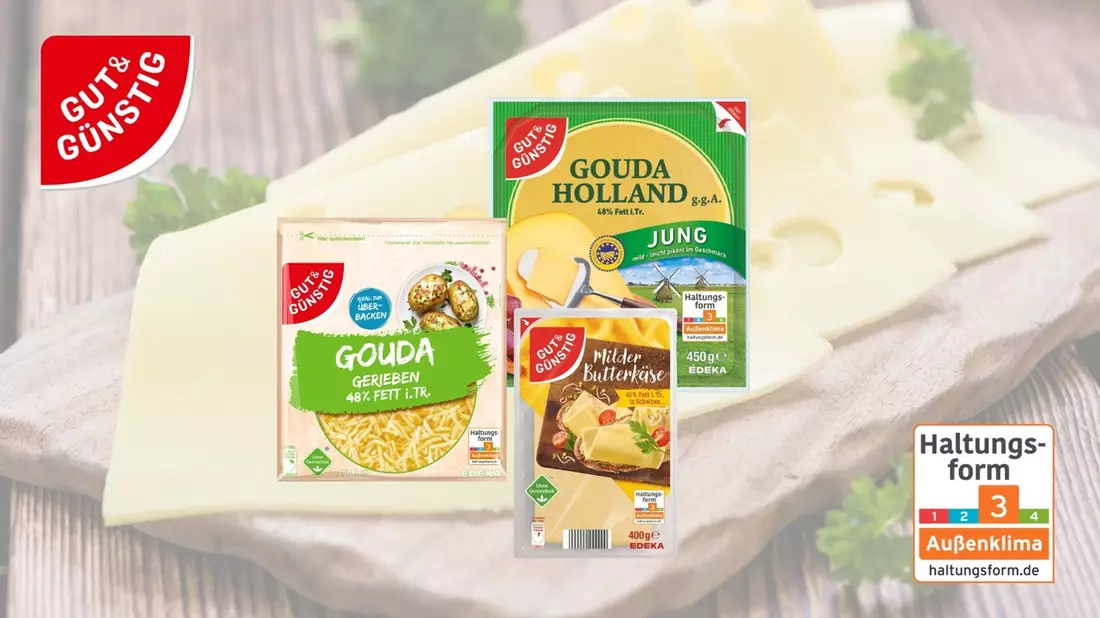 Für mehr Tierwohl: EDEKA-Verbund stellt Käse auf Haltungsform 3 um - Bild: presseportal.de