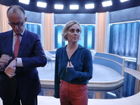 Friedrich Merz und Caren Miosga am 21.01.2024 - Foto: über dts Nachrichtenagentur