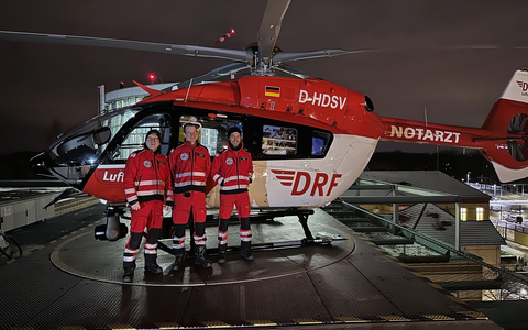 H145 mit Fünfblattrotor als Christoph Berlin / DRF Luftrettung am Universitätsklinikum Berlin jetzt noch moderner unterwegs - Foto: presseportal.de