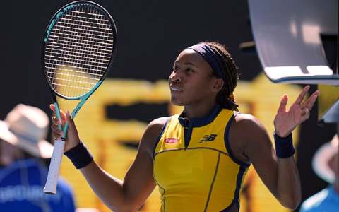 Verwandelte nach 3:08 Stunden ihren ersten Matchball: Coco Gauff. - Foto: Andy Wong/AP