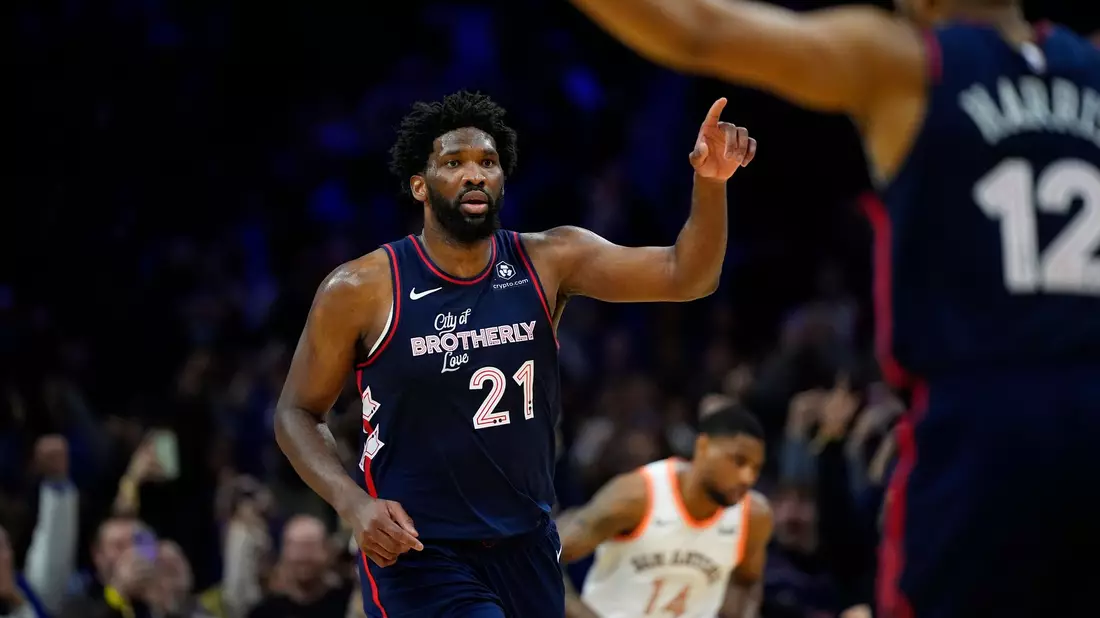 Stark: Mit 70 Punkten in einer Partie hat Joel Embiid von den Philadelphia 76ers einen Rekord für diese Saison aufgestellt. - Bild: Matt Slocum/AP