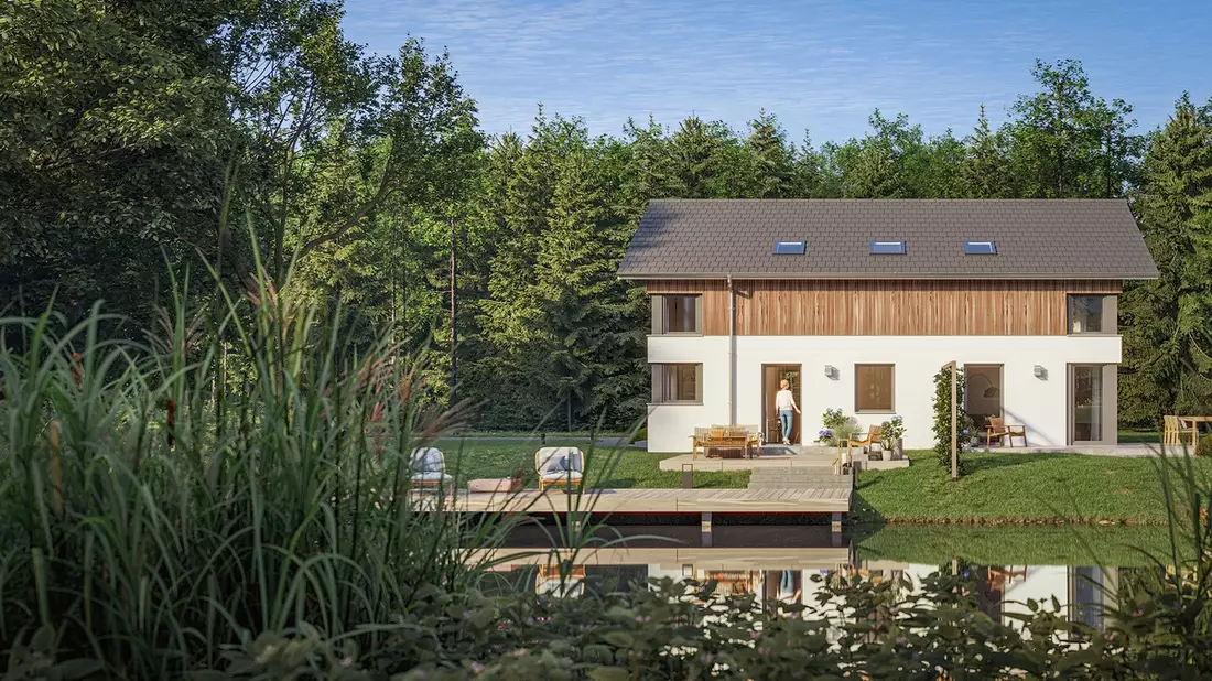 Bien-Zenker fördert Klimaschutz durch Unterstützung der Initiative Holz rettet Klima / Fertighäuser aus Holz aus nachhaltiger Forstwirtschaft leisten einen wichtigen Beitrag zur CO2-Reduktion - Bild: presseportal.de