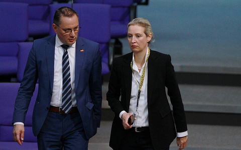 Tino Chrupalla und Alice Weidel am 18.01.2024 - Foto: über dts Nachrichtenagentur