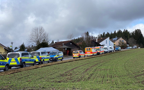 Die Polizei war mit einem Großaufgebot im Einsatz. - Foto: Silas Stein/dpa