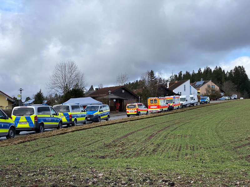Die Polizei war mit einem Großaufgebot im Einsatz. - Foto: Silas Stein/dpa