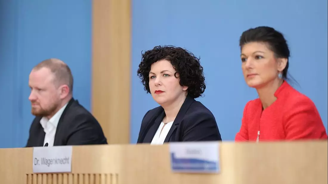 Christian Leye, Amira Mohamed Ali, Sahra Wagenknecht (Archiv) - Bild: über dts Nachrichtenagentur