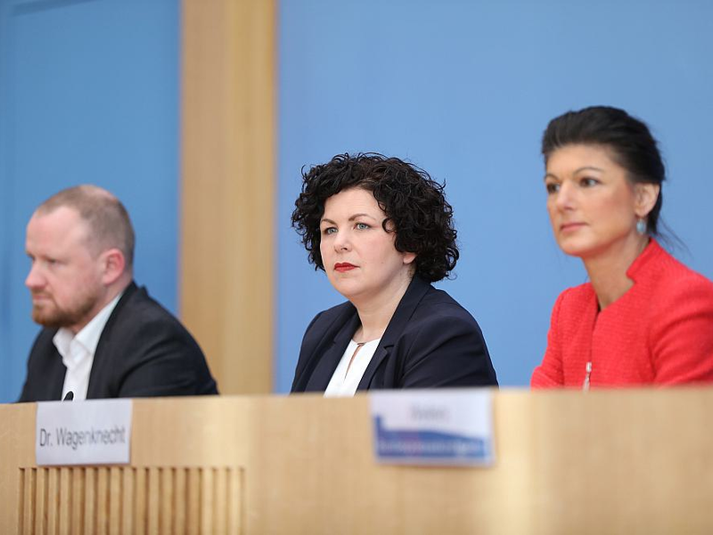 Christian Leye, Amira Mohamed Ali, Sahra Wagenknecht (Archiv) - Foto: über dts Nachrichtenagentur