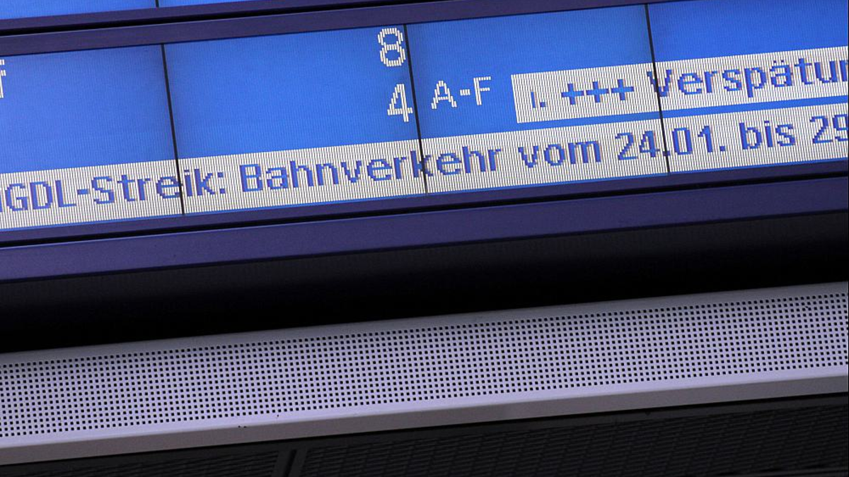 Ankündigung GDL-Streik 24.-29.1.2024 am 23.01.2024 - Foto: über dts Nachrichtenagentur